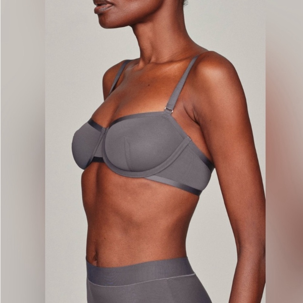 Cuup balconette bra in grey, 30E